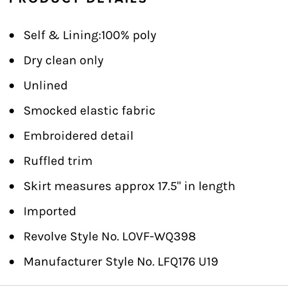 Lovers + Friends Women’s Skirt Size Small NWT - Picture 7 of 7